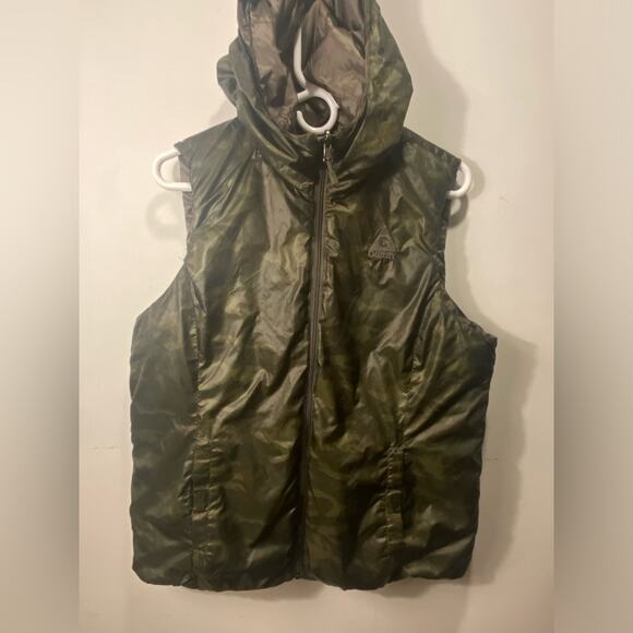 Gerry Reversible Down Vest - Camo/Quilted | Fits Like Men’s Large - Picture 1 of 8